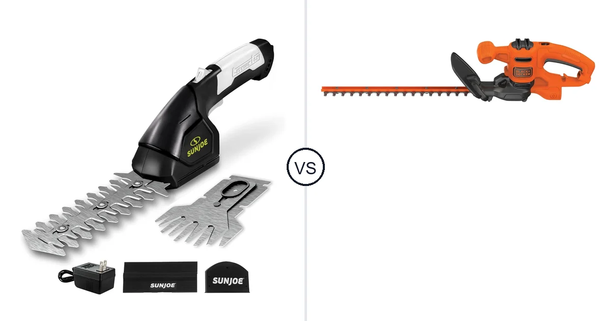 Comparison of Sun Joe HJ604C and BLACK+DECKER BEHT150
