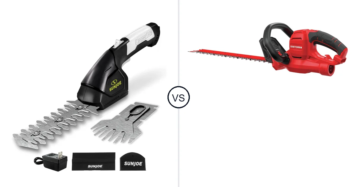 Comparison of Sun Joe HJ604C and CRAFTSMAN CMEHTS8022