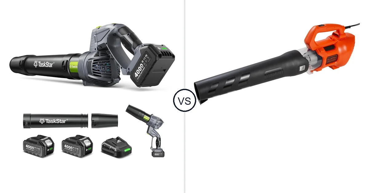 TaskStar Cordless Rotary vs BLACK+DECKER BEBL750: Best Leaf Blower