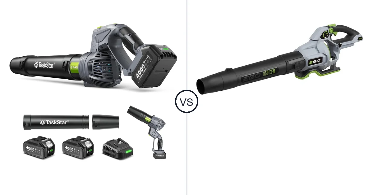TaskStar Cordless Rotary vs EGO Power+ Leaf Blower: Best Leaf Blower