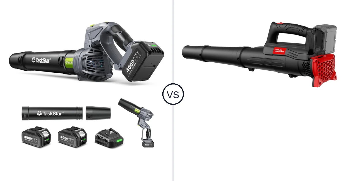 Comparison of TaskStar Cordless Rotary Leaf Blower and Houselife HL-SYLB01R