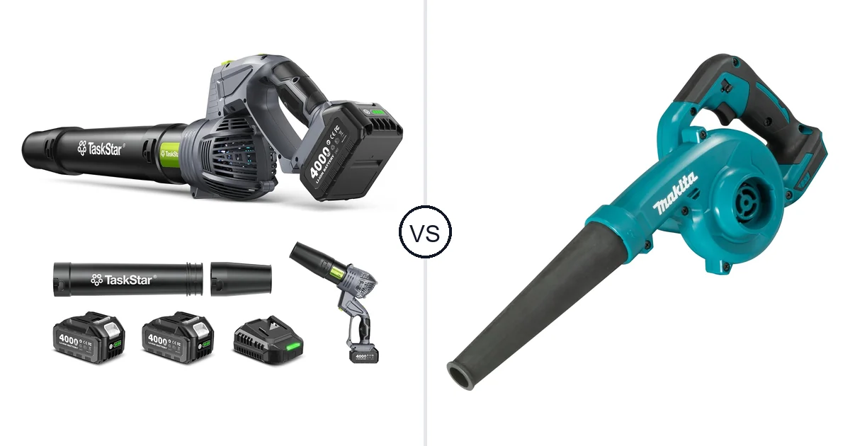 TaskStar Cordless Rotary vs Makita DUB185Z: Leaf Blower Comparison