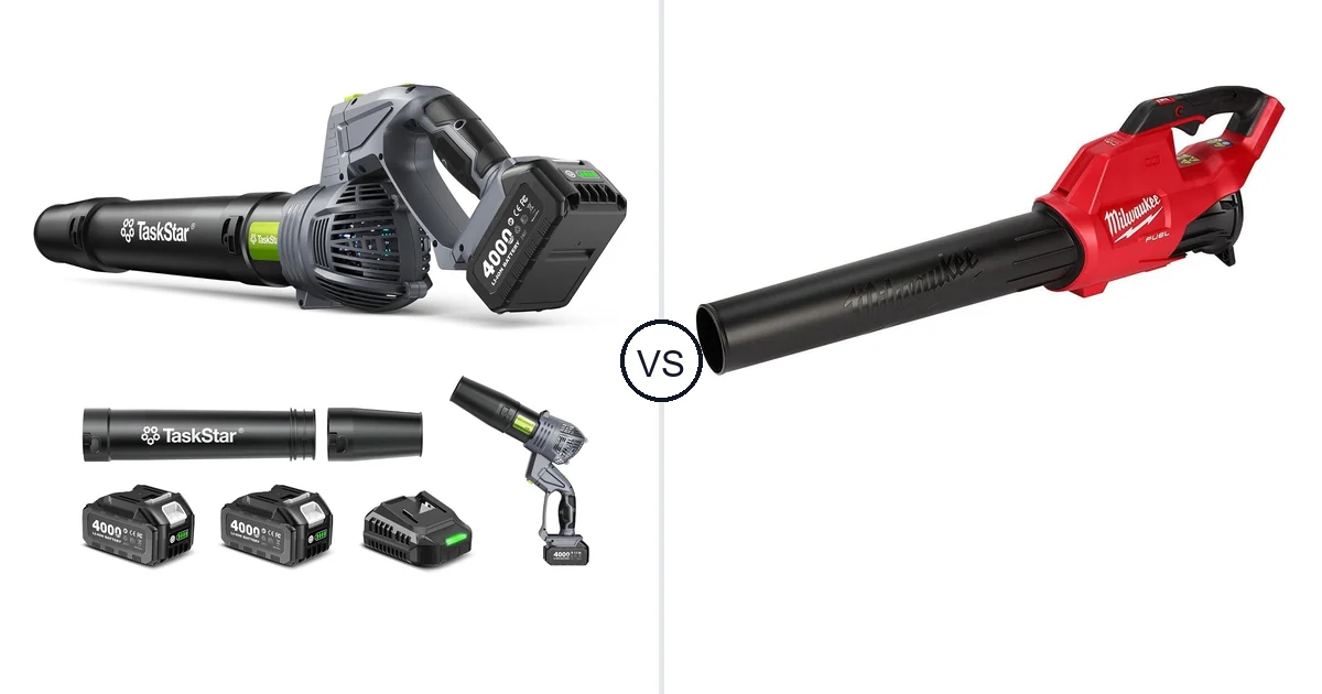 TaskStar Cordless Rotary vs Milwaukee M18: Leaf Blower Comparison