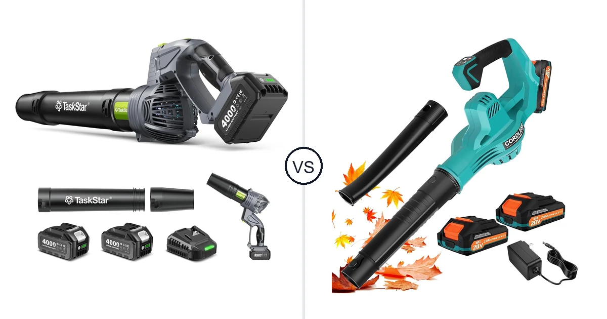 TaskStar Cordless Rotary vs RAXONE Leaf Blowers: Best Leaf Blower