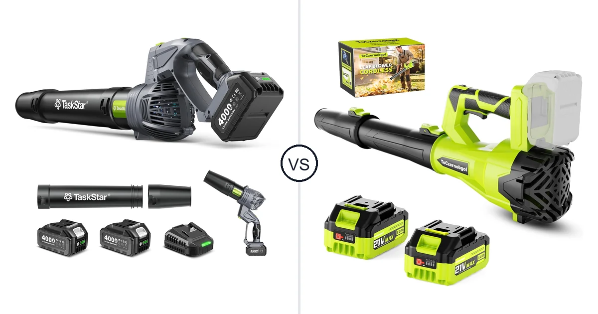 TaskStar Cordless vs ToCzernobgol: Which Leaf Blower Should You Buy?