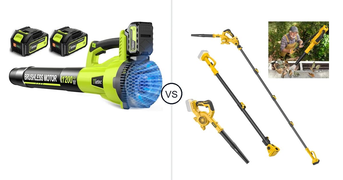 Tietoc 1200W vs ADOTOCAM GZCYJ: Leaf Blower Comparison