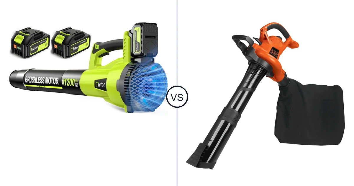 Comparison of tietoc 1200W and BLACK+DECKER BV6000