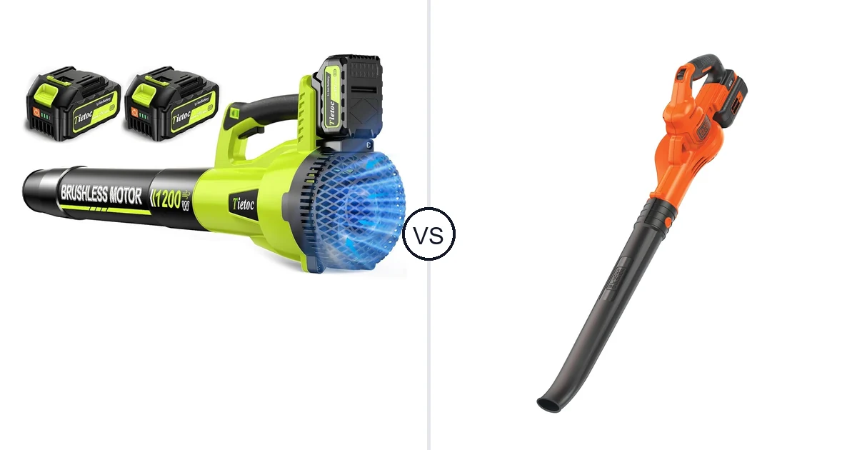 Comparison of tietoc 1200W and BLACK+DECKER LSW40C