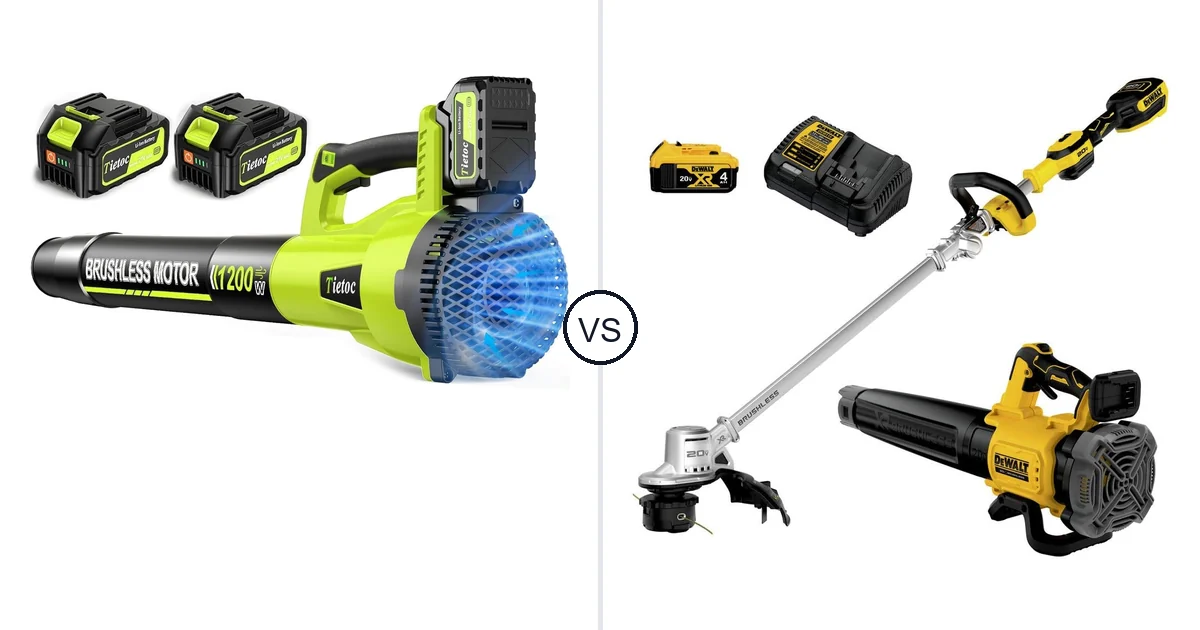 Comparison of tietoc 1200W and DEWALT DCKO222M1