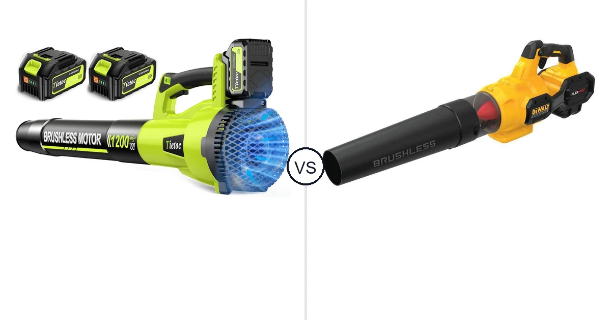 Comparison of tietoc 1200W and DEWALT Handheld