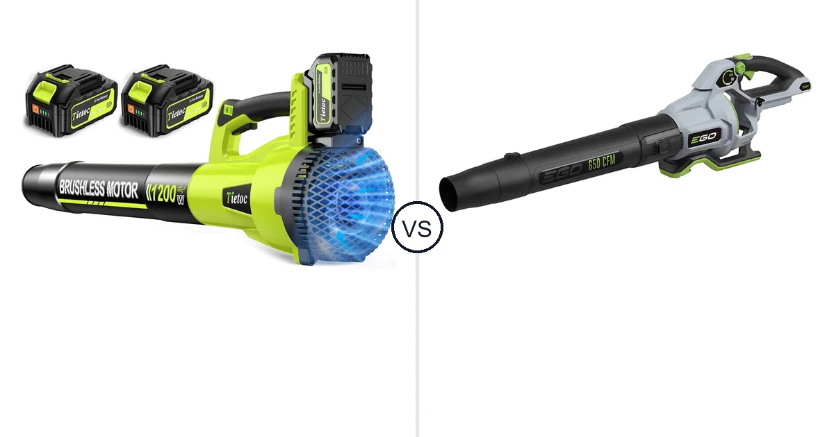 Tietoc 1200W vs EGO Power+ Leaf Blower: Best Leaf Blower
