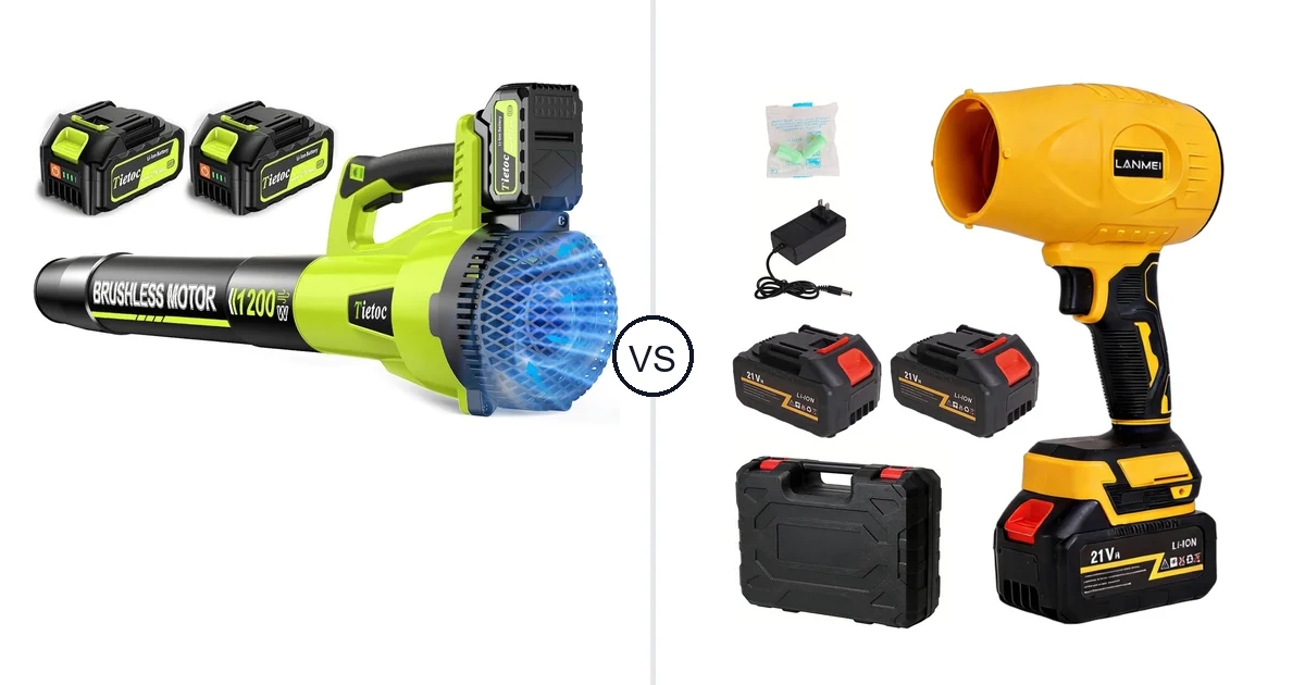 Comparison of tietoc 1200W and LANMEI 21V