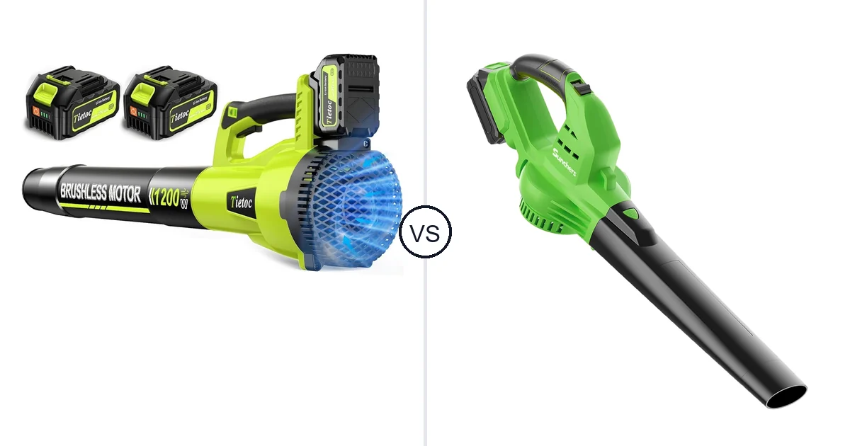 Tietoc 1200W vs Sunchers Lbto: Leaf Blower Comparison