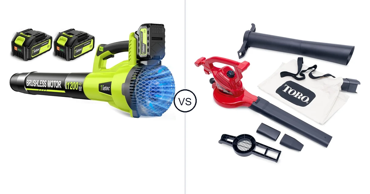 Comparison of tietoc 1200W and Toro 51619
