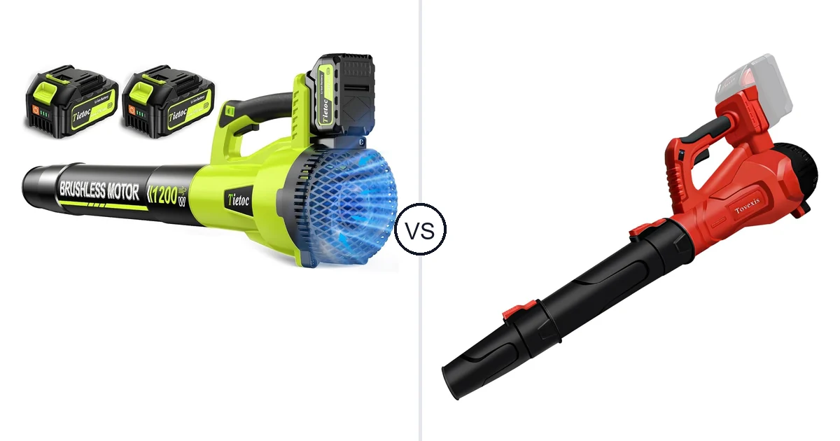 Tietoc 1200W vs Tovexis Leaf Blower: Best for Your Needs
