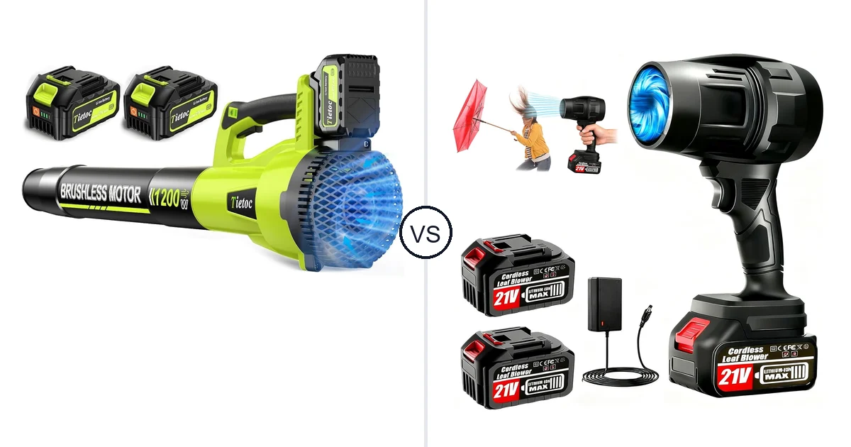 Tietoc 1200W vs Vopot Leaf Blower: Best Choice?