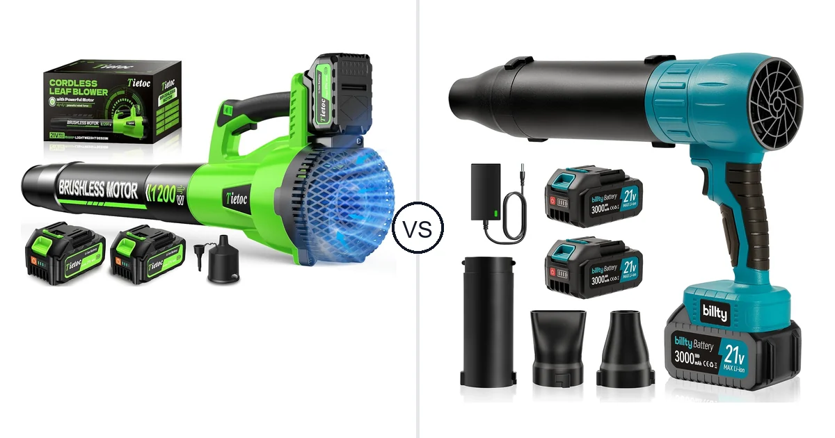 Comparison of tietoc LB-168 and billty Cordless Leaf Blower