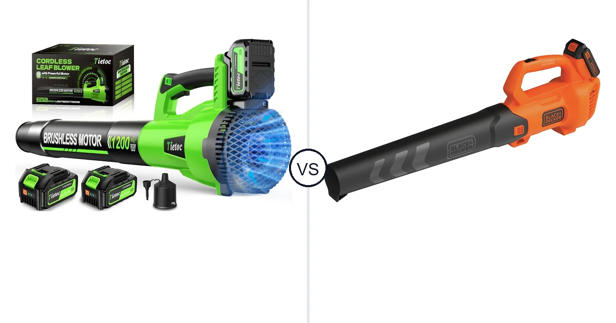 Comparison of tietoc LB-168 and BLACK+DECKER BCBL700D1