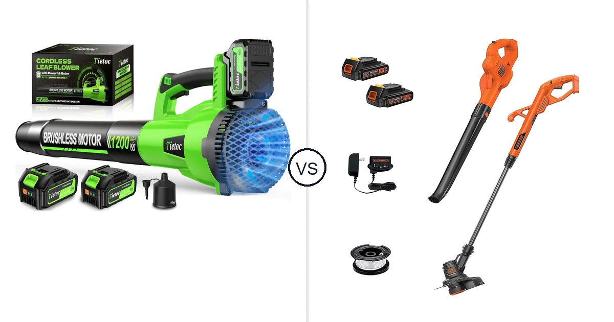Comparison of tietoc LB-168 and BLACK+DECKER LCC222