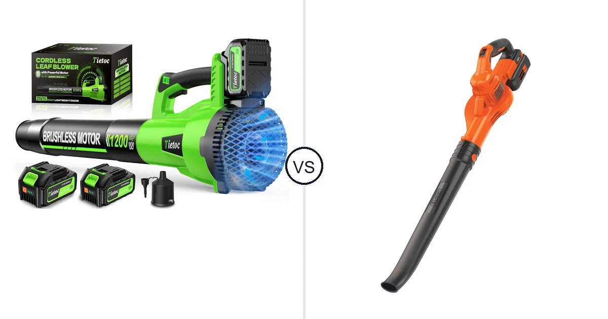 Comparison of tietoc LB-168 and BLACK+DECKER LSW40C