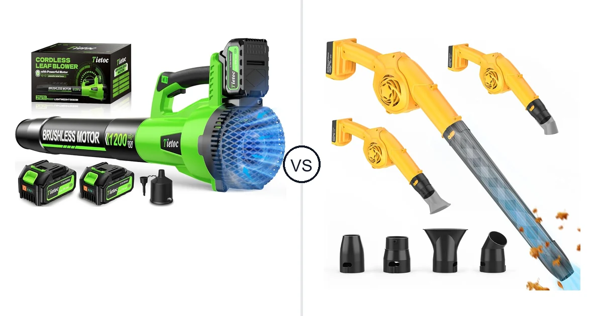 Comparison of tietoc LB-168 and denqir Leaf Blower