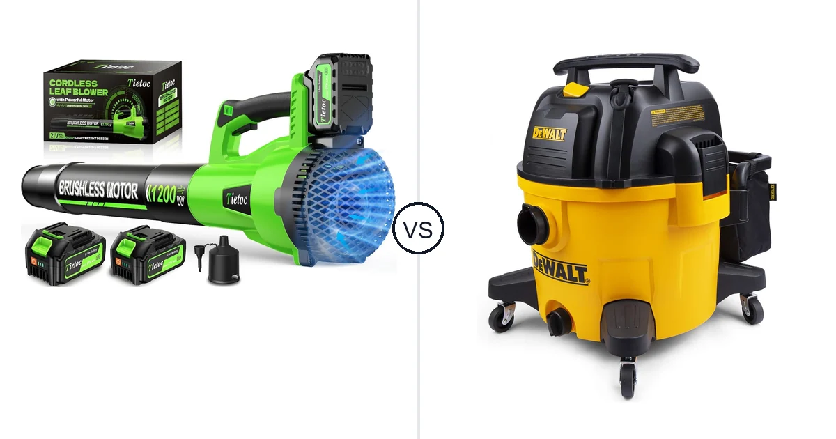 Comparison of tietoc LB-168 and DEWALT 9 Gallon Wet/Dry VAC