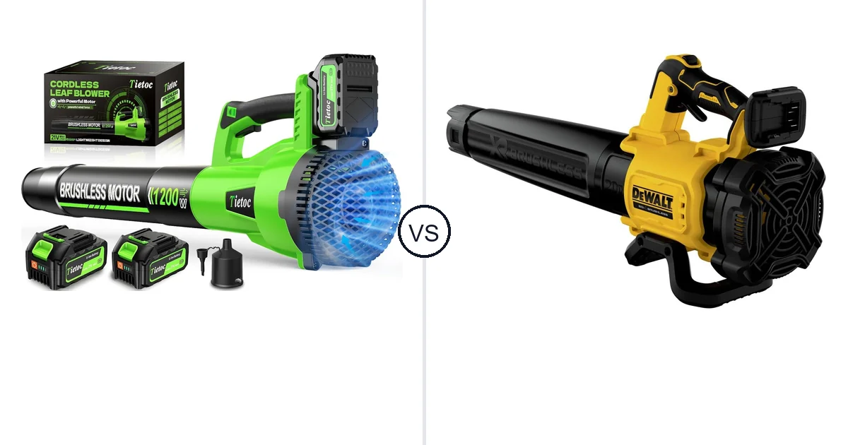 Comparison of tietoc LB-168 and DEWALT DCBL722B
