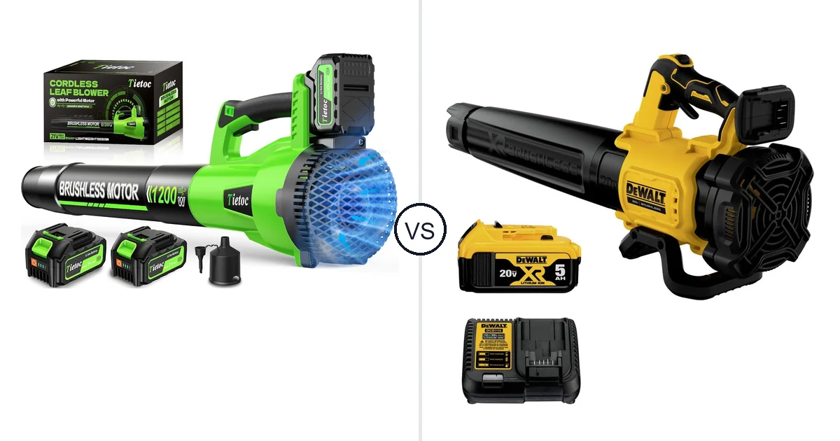 Comparison of tietoc LB-168 and DEWALT DCBL722P1