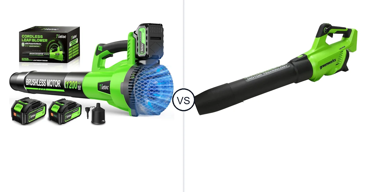 Comparison of tietoc LB-168 and Greenworks 40V