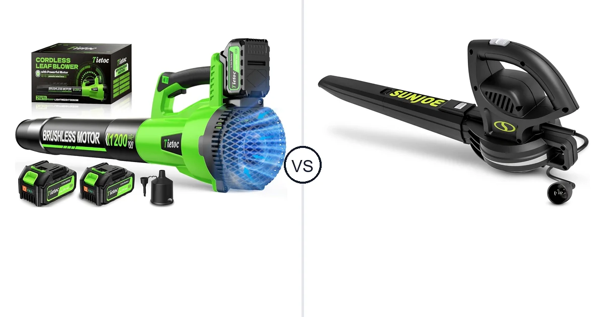 Comparison of tietoc LB-168 and Sun Joe SBJ597E