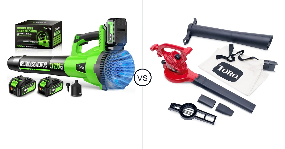 Comparison of tietoc LB-168 and Toro 51619