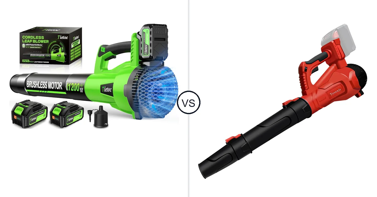 Comparison of tietoc LB-168 and Tovexis Cordless Leaf Blower