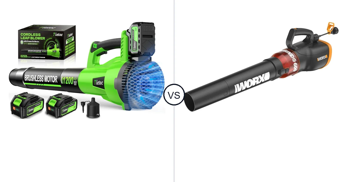 Comparison of tietoc LB-168 and WORX WG520