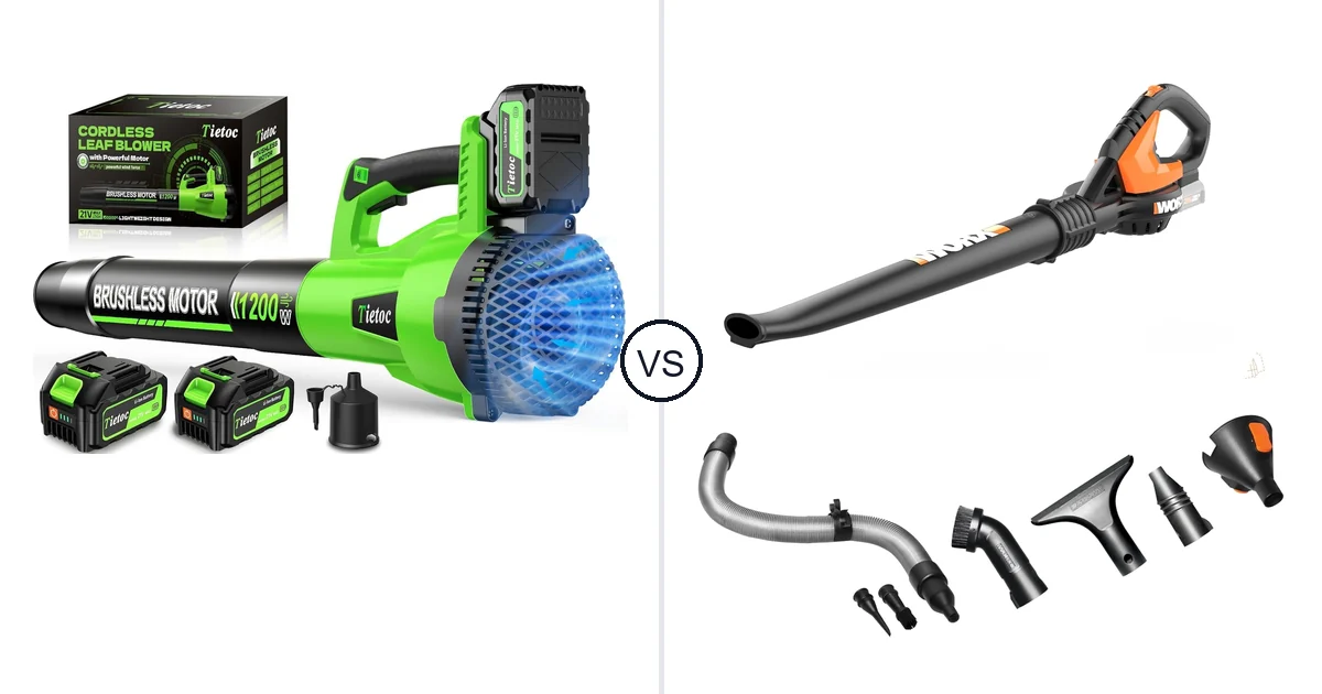 Comparison of tietoc LB-168 and WORX WG545