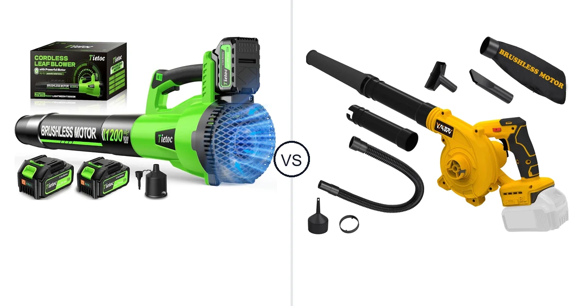 Comparison of tietoc LB-168 and YAWV Leaf Blower