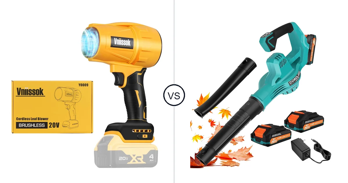Vniissok Y0009 vs RAXONE Leaf Blowers: Fan Comparison (Key