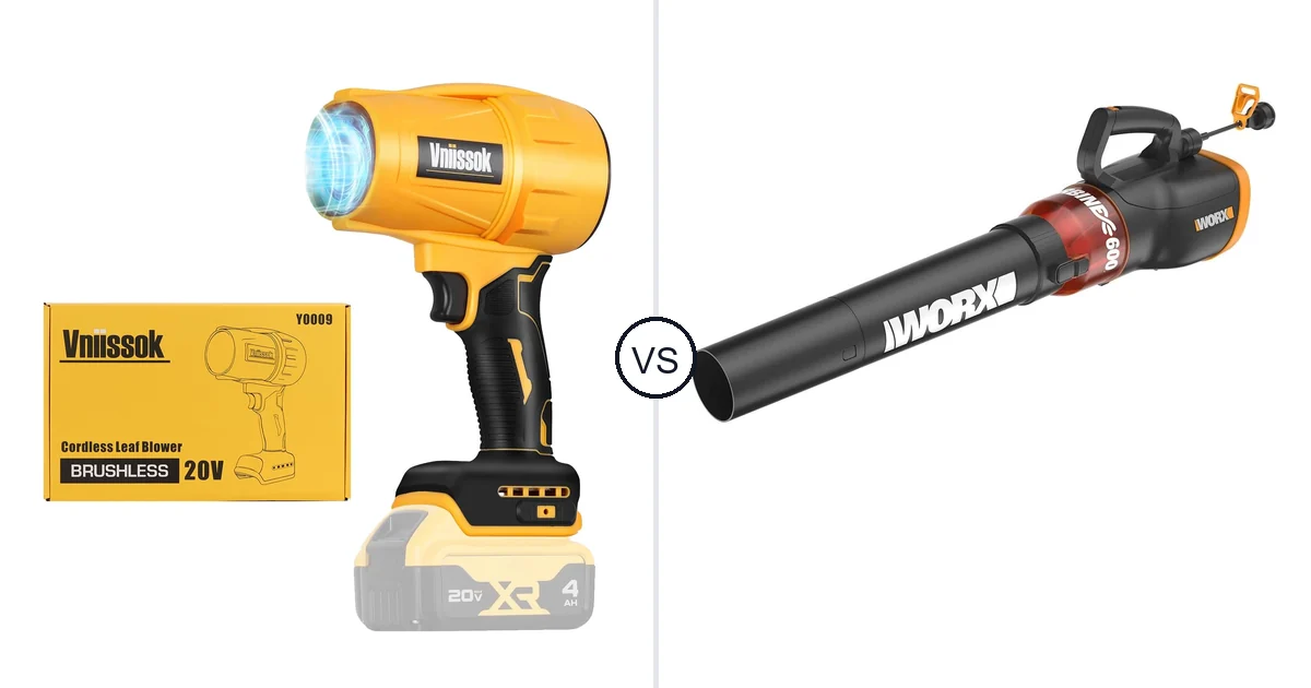 Vniissok Y0009 vs WORX WG520: Fan Comparison (Key Differences)