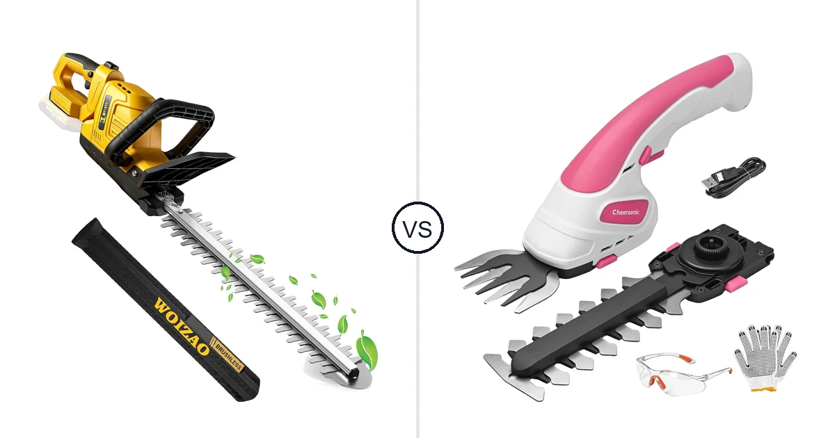 WOIZAO Cordless Hedge vs CHEERSONIC Cordless Grass: Key Differences