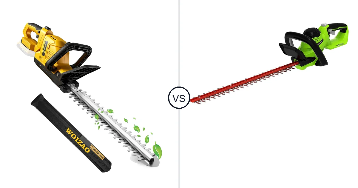 WOIZAO Cordless Hedge vs Greenworks 40V: Best Hedge Trimmer