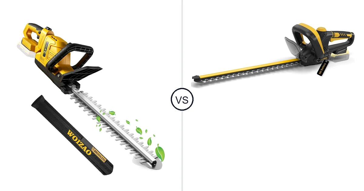 WOIZAO Cordless Hedge vs IEBUDA 22-Inch: Best Hedge Trimmer for You