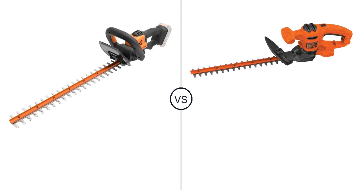 Comparison of WORX WG261 and BLACK+DECKER BEHT100