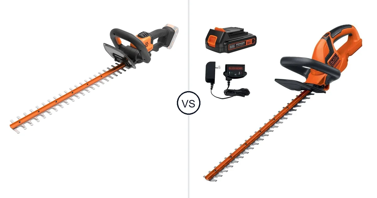 WORX WG261 vs BLACK+DECKER LHT2220 Hedge Trimmer Comparison