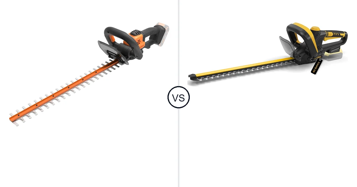 WORX WG261 vs IEBUDA 22-Inch: Best Hedge Trimmer for You