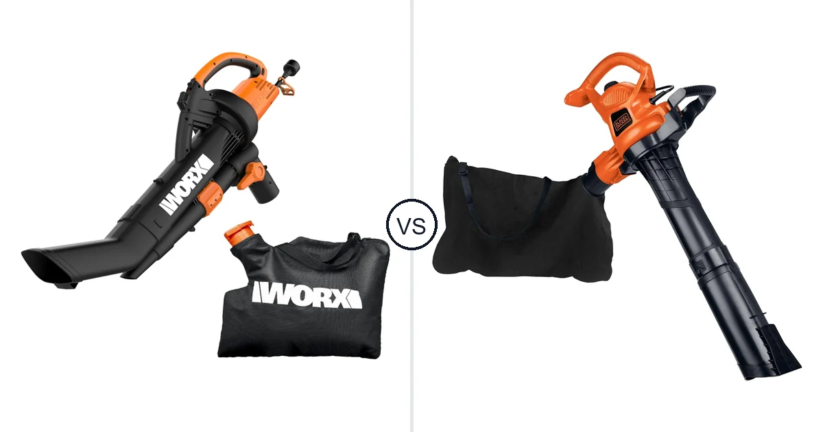 WORX WG509 vs BLACK+DECKER BV3600: Best Leaf Vacuum for Your Needs