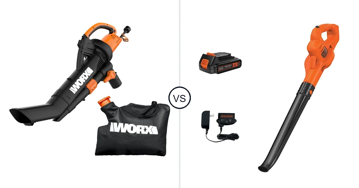 WORX WG509 vs BLACK+DECKER LSW221: Vacuum Performance
