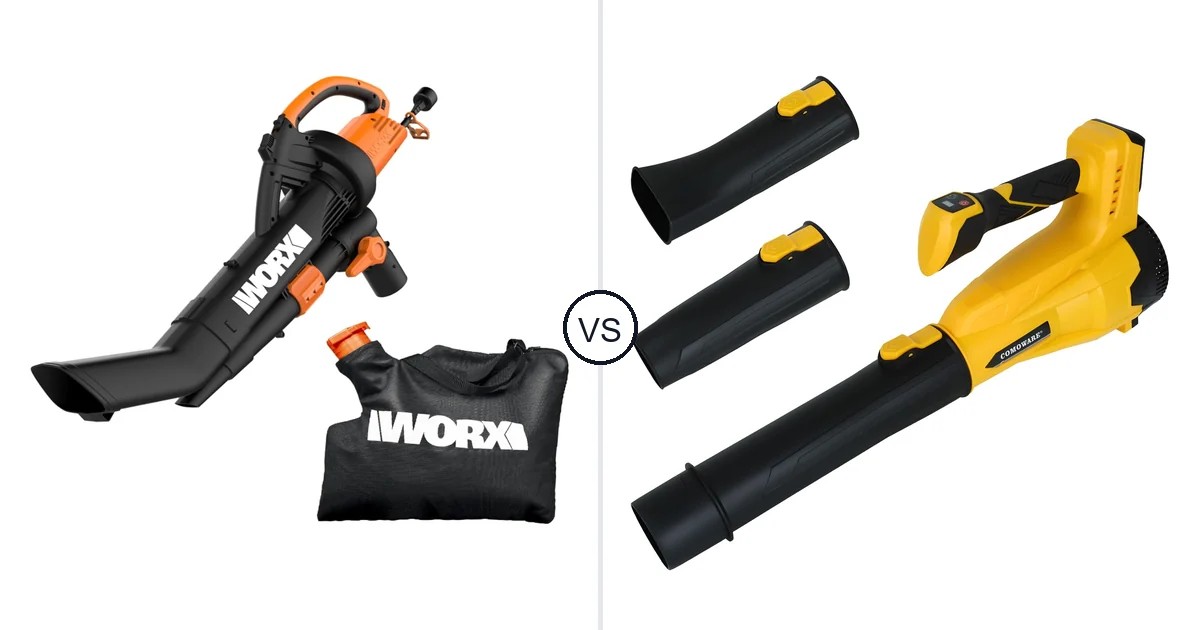 WORX WG509 vs COMOWARE CN-Leaf Blower Only: Best Vacuum for Your Needs