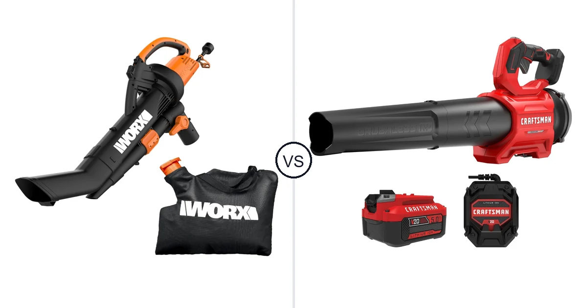 WORX WG509 vs CRAFTSMAN V20*: Vacuum Comparison
