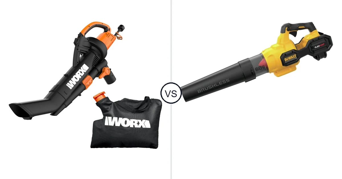 Comparison of WORX WG509 and DEWALT DCBL772B