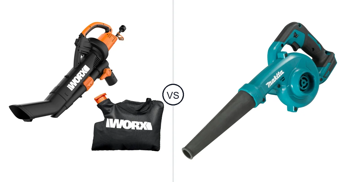Comparison of WORX WG509 and Makita DUB185Z