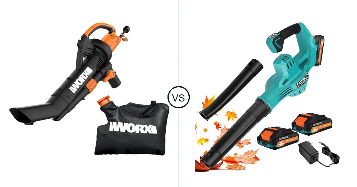 Comparison of WORX WG509 and RAXONE Leaf Blowers